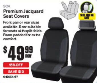 SuperCheap Auto Premium Jacquard Seat Covers offer