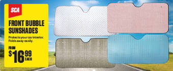 SuperCheap Auto FRONT BUBBLE SUNSHADES offer