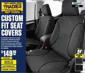 CUSTOM FIT SEAT COVERS