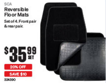 SuperCheap Auto Reversible Floor Mats offer