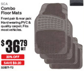 SuperCheap Auto Combo Floor Mats offer