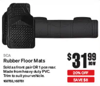 SuperCheap Auto Rubber Floor Mats offer