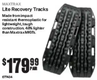 Lite Recovery Tracks