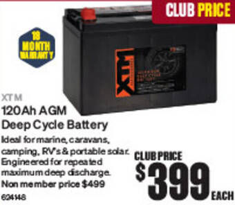 SuperCheap Auto 120Ah AGM Deep Cycle Battery offer