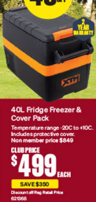 SuperCheap Auto 40L Fridge Freezer & Cover Pack offer