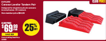 SuperCheap Auto Caravan Leveller Tandem Pair offer