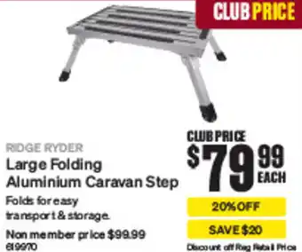 SuperCheap Auto Large Folding Aluminium Caravan Step offer