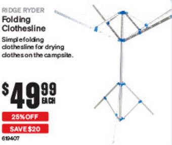 SuperCheap Auto Folding Clothesline offer