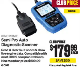 SuperCheap Auto Semi Pro Auto Diagnostic Scanner offer