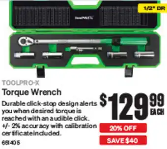 SuperCheap Auto Torque Wrench offer