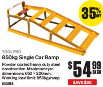 SuperCheap Auto 850kg Single Car Ramp offer