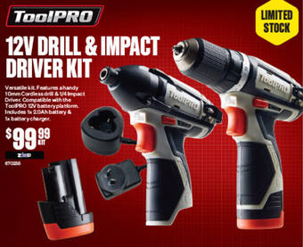 SuperCheap Auto 12V DRILL & IMPACT DRIVER KIT offer