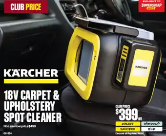 SuperCheap Auto 18V CARPET & UPHOLSTERY SPOT CLEANER offer
