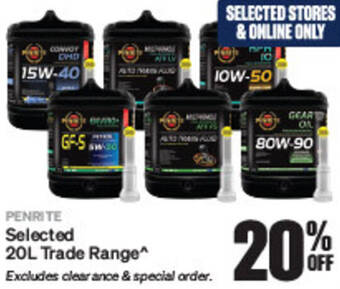 SuperCheap Auto Selected 20L Trade Range offer