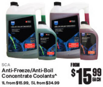 SuperCheap Auto Anti-Freeze/Anti-Boil Concentrate Coolants offer