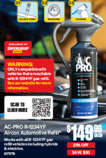 SuperCheap Auto AC-PRO R-1234YF Aircon Automotive Refill offer