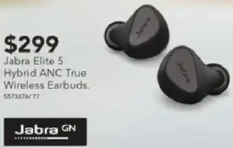 Harvey Norman Jabra Elite 5 Hybrid ANC True Wireless Earbuds offer