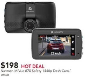 Harvey Norman Navman MiVue 870 Safety 1440p Dash Cam offer