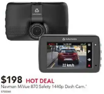Harvey Norman Navman MiVue 870 Safety 1440p Dash Cam offer