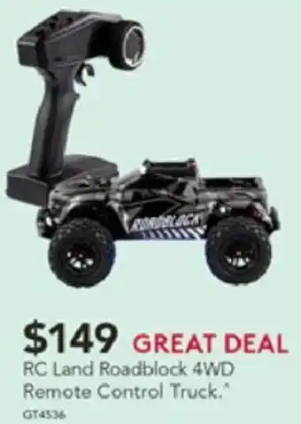 RC Land Roadblock 4WD Remote Control Truck