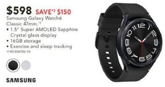 Harvey Norman Samsung Galaxy Watch6 Classic 47mm offer