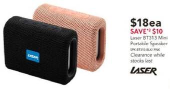 Harvey Norman Laser BT313 Mini Portable Speaker offer