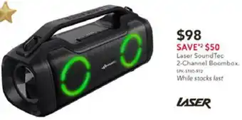 Harvey Norman Laser SoundTec 2-Channel Boombox offer