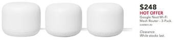 Harvey Norman Google Nest Wi-Fi Mesh Router - 3-Pack offer