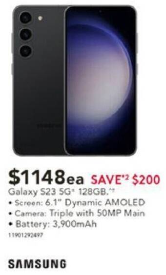 Harvey Norman Galaxy S23 5G 128GB offer