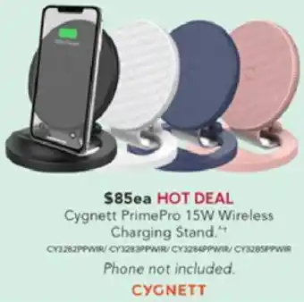 Harvey Norman Cygnett PrimePro 15W Wireless Charging Stand offer