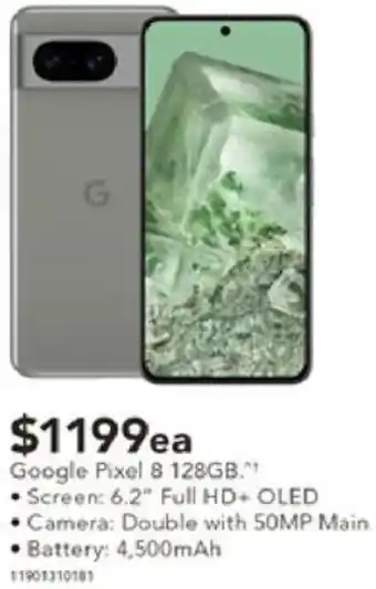 Harvey Norman Google Pixel 8 128GB offer