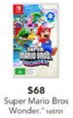 Harvey Norman Super Mario Bros Wonder offer