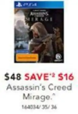 Harvey Norman Assassin's Creed Mirage offer