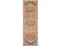 LivingStyles Legacy No.850 Bohemian Runner Rug, 400x80cm, Salmon / Midnight offer
