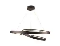 LivingStyles Armstrong Metal LED Pendant Light, Large, Black offer