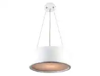 LivingStyles Porto Metal Round Pendant Light, Large, White offer