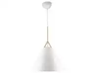 LivingStyles Byron Metal Pendant Light, Large, White offer
