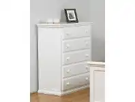 LivingStyles Fairmont Wooden 5 Drawer Tallboy offer