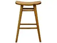 LivingStyles Alta Mahogany Timber Counter Stool, Caramel offer