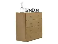 LivingStyles Savannah Timber 4 Drawer Tallboy offer