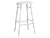Usher Timber Counter Stool, White