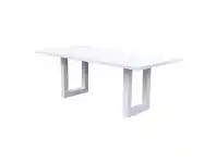 LivingStyles Leeton Ashwood Dining Table, 240cm, White offer