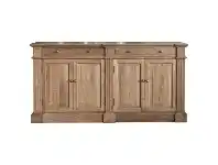 LivingStyles Robin Oak Timber 4 Door 2 Drawer Sideboard, 160cm, Natural Oak offer