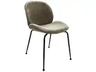 Beetle Velvet Fabric Dining Chair, Taupe