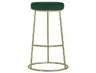 LivingStyles Xyla Metal Counter Stool, Green Velvet Seat offer