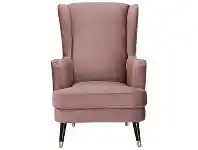 LivingStyles Balcombe Fabric Wing Back Armchair, Blush offer