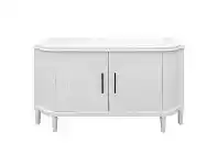 LivingStyles Arielle 2 Door 2 Drawer Buffet Table, 140cm, Satin White offer