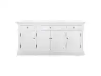 St. James Birch Timbr 4 Door 3 Drawer Sideboard, 165cm, White