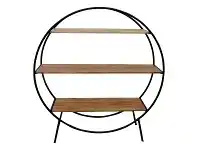 LivingStyles Buxton Iron & Mango Wood Display Shelf offer