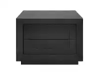 Balmain Bedside Table, Low, Black